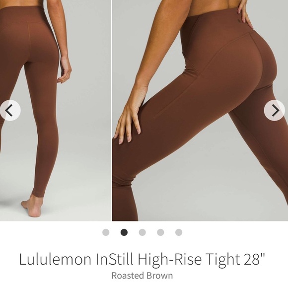 Lululemon InStill High-Rise Tight 28" Roasted Chestnut Brown 2022 Style W5ENIS 4 - Picture 1 of 6